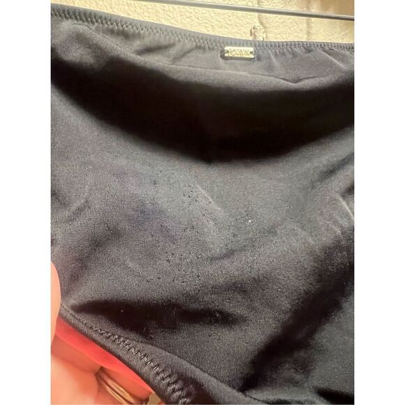 PINK By Victoria’s Secret Black Swimsuit Bottoms Woman’s Size Large -Bally On Ba - Picture 8 of 10